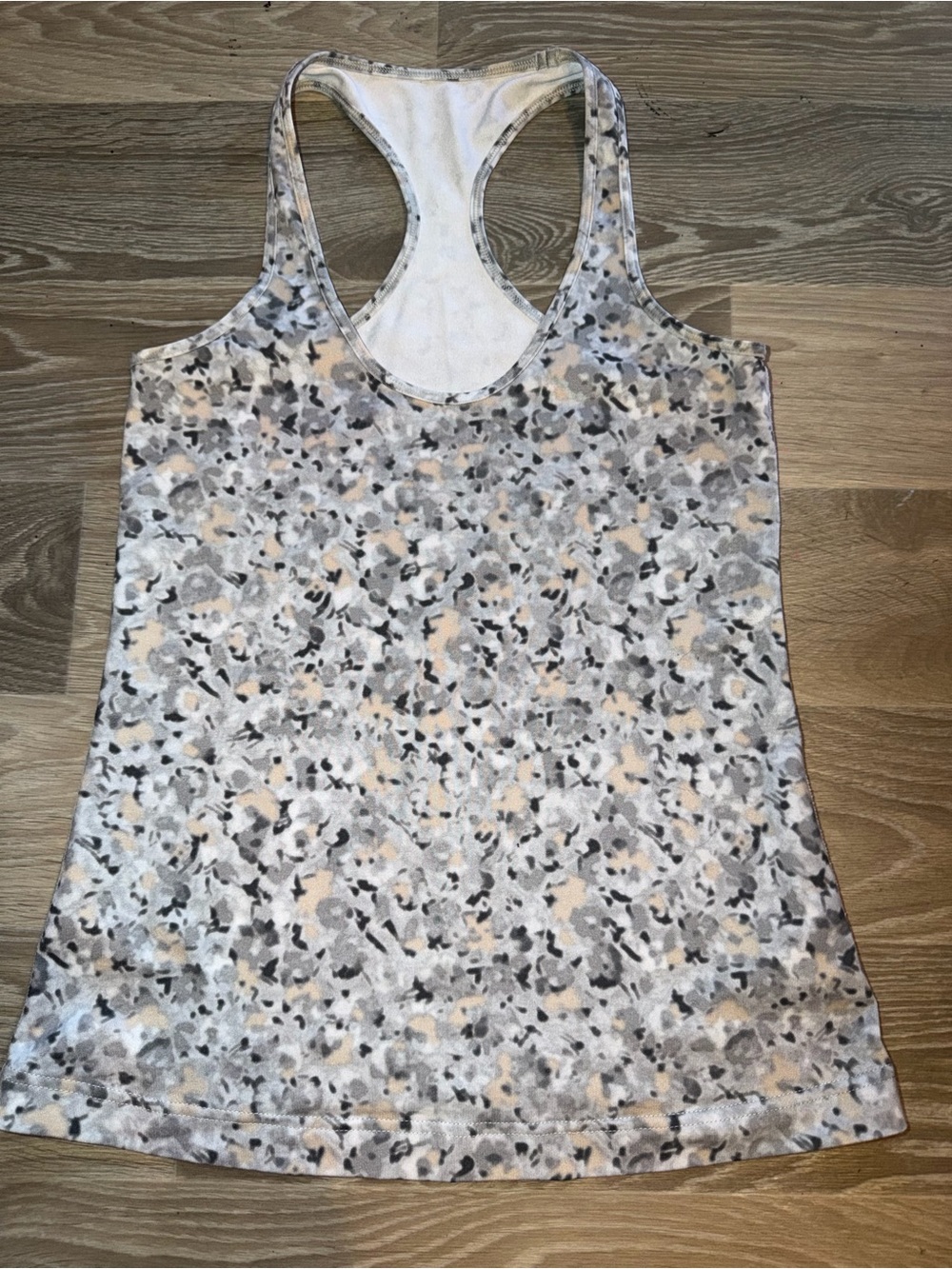 lululemon athletica Neutral Floral Scoop Neck Racerback Tank